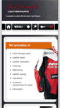 Mobile Screenshot of anthonysleatherworks.com